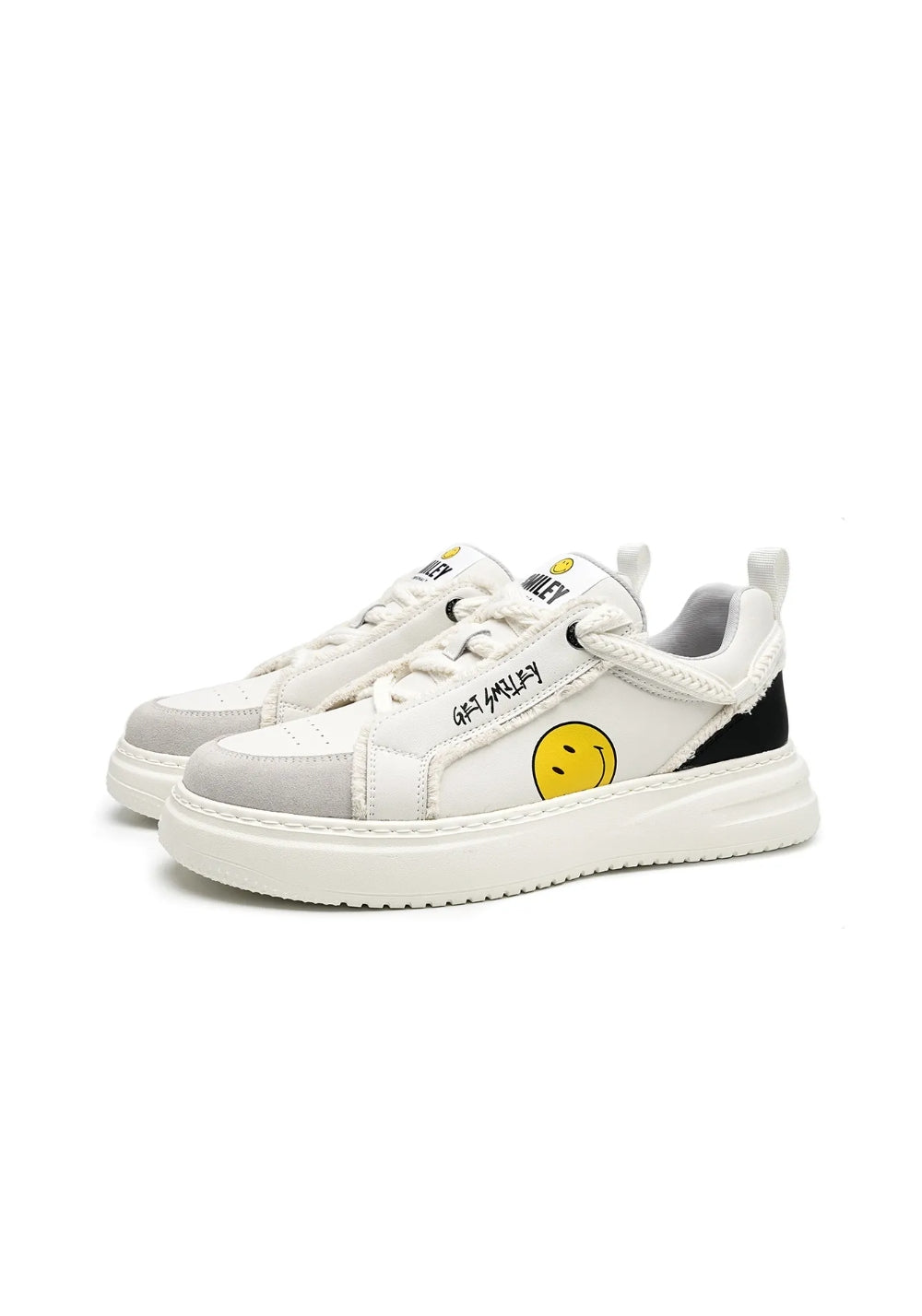 SMILEY丨Split Leather-Fabric Skate Shoes w/ Foam Sole - PSYLOS 1, SMILEY丨Split Leather-Fabric Skate Shoes w/ Foam Sole, Skate Shoes, SMILEY•JAPAN, PSYLOS 1